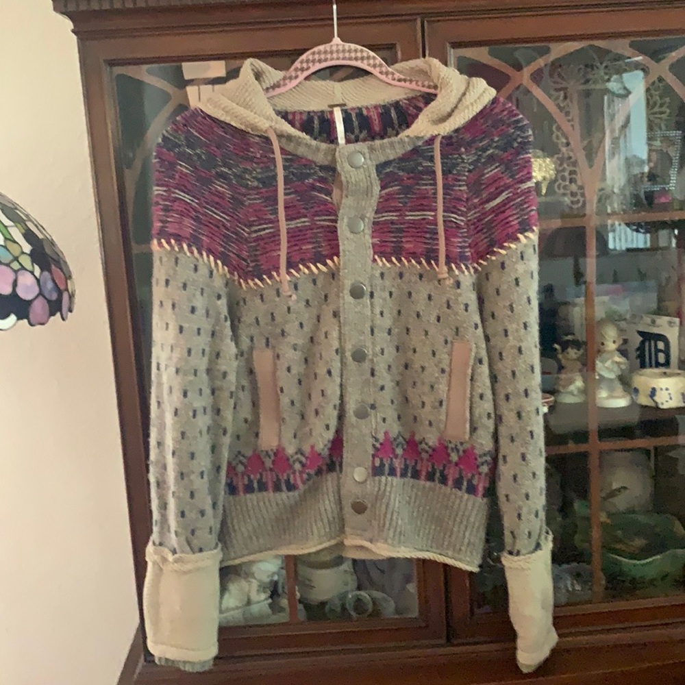 Free people sweater with hood size Xs - Picture 1 of 11